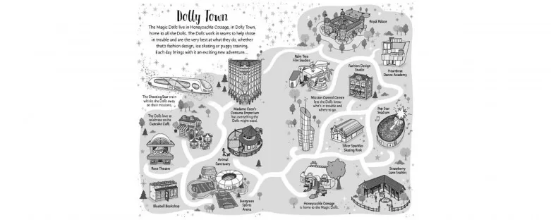 Dolly Town map - spread